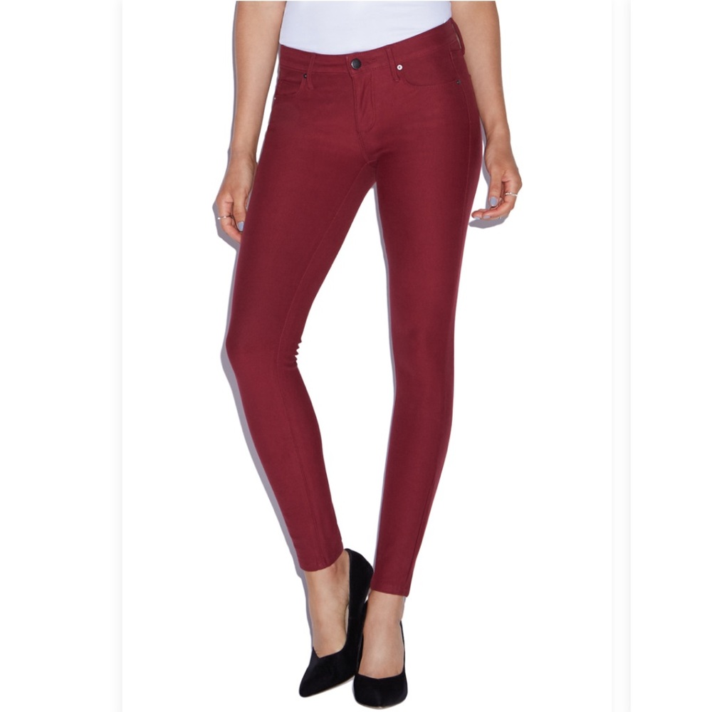 JustFab The Perfect Jegging in Oxblood - Picture 2 of 8